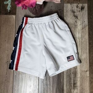 Koala Kids White Mesh Baby Toddler Boy Mesh Basketball Shorts Size 24m